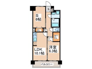 スプランディッド難波ＷＥＳＴⅡの物件間取画像